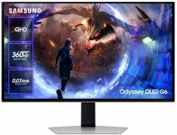 Монітор Samsung 27" G60SD HDMI, DP, USB, OLED, 2560x1440, 360Hz, 0.3ms. FreeSync Premium Pro LS27DG600SIXUA