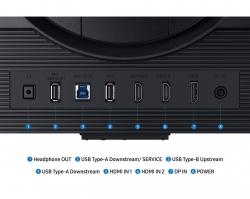 Монітор Samsung 27" Odyssey G7 G70F 4K HDMI, DP, USB, IPS, 3840x2160, 360Hz, 1ms LS27FG706EIXUA