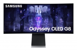 Монітор Samsung 34" Odyssey OLED G8 G85SB microHDMI, miniDP, USB-C, VA, 3440x1440, 21:9, 175Hz, 0.03ms, CURVED LS34BG850SIXUA