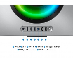 Монітор Samsung 34" Odyssey OLED G85S HDMI, DP, USB, Bluetooth, MM, OLED, 3440x1440, 0.3ms, HAS, FreeSync Premium Pro, CURVED LS34DG852SZXUA