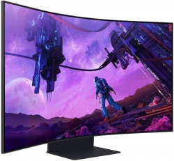 Монитор Samsung 55" Odyssey Ark 4xHDMI, USB, VA, 3840x2160, 32:9, 165Hz, 1ms, CURVED LS55BG970NIXCI