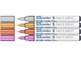 Набор маркеров металлик Paint-It 0,8 мм 4 шт. SCHNEIDER ML01011501