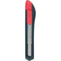 Нож канцелярский START 18мм, пластик. корпус, мех. фиксатор лезвия, серый с красным Maped MP.018211