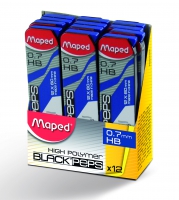 Стрижні для механічних олівців (12шт) HB 0.7мм Maped MP.560430