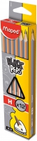 Карандаш графитовый BLACK PEPS H, без резинки, коробка с подвесом Maped MP.850025