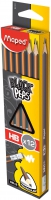 Карандаш графитовый BLACK PEPS HB, с ластиком, коробка с подвесом Maped MP.851721