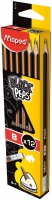 Карандаш графитовый BLACK PEPS B, с ластиком, коробка с подвесом Maped MP.851724