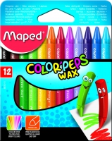 Крейда воскова COLOR PEPS Wax Crayons, 12 кольор. Maped MP.861011
