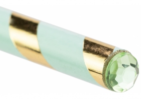 Олівець чорнографітний HB пастельний зелений з кристалом MAXI MX14913