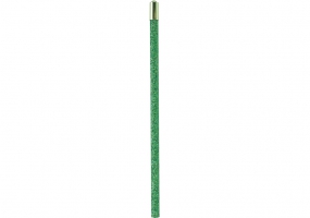 Олівець чорнографітний HB зелений з металевим топом та кристалом, покриття з блискіток MAXI MX14923