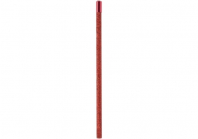 Олівець чорнографітний HB червоний з металевим топом та кристалом, покриття з блискіток. MAXI MX14924