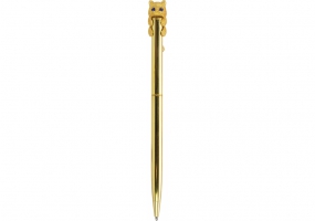 Ручка металева з фігуркою "Золотисте кошеня", пише синім MAXI MX16327