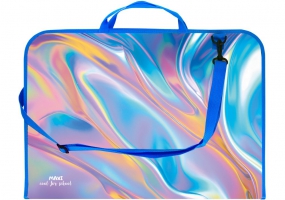 Портфель пластиковый на молнии Silk, А3 MAXI MX30003-07