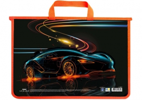 Портфель пластиковый А4 на молнии MAXI MX30057