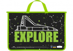 Портфель пластиковый А4 на молнии MAXI MX30058