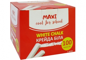 Мел школьный белый Fresh Ideas, 100 шт. MAXI MX60702