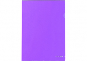Папка-куточок А4 щільна під нанесення, фіолетова  N31153-12
