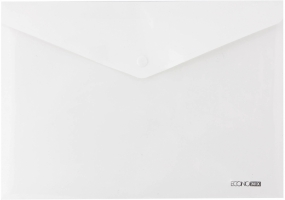 Папка-конверт А4 на кнопцi під нанесення, біла  N31301-14