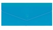 Євроконверт Е65 прозорий на кнопці, 180 мкм, фактура "глянець", синій ECONOMIX N31306-02