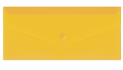 Евроконверт Е65 прозрачный на кнопке, 180 мкм, фактура "глянец", желтый ECONOMIX N31306-05