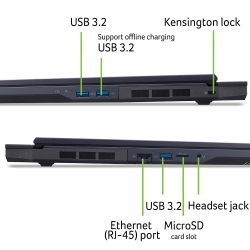 Ноутбук Acer Predator Helios Neo 18 PHN18-72 18" WQXGA IPS, Intel U9-275HX, 32GB, F1TB, NVD5070-8, Lin, чорний NH.QVHEU.002