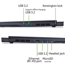 Ноутбук Acer Predator Helios Neo 16 PHN16-73 16" WQXGA, Intel U9-275HX, 64GB, F1TB, NVD5070Ti-12, Lin NH.QX4EU.002