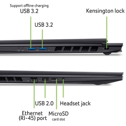 Ноутбук Acer Nitro 18 AN18-61 18" WQXGA IPS, AMD R9-365, 32GB, F2TB, NVD5070Ti-12, Lin, чорний NH.QYFEU.003