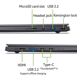 Ноутбук Acer Swift X 14 SFX14-73G 14.5" 2.8K OLED, Intel U7-255H, 32GB, F1TB, NVD5060-8, Win11, серый NX.J82EU.005
