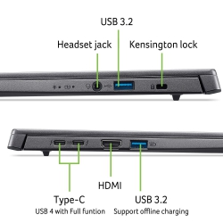 Ноутбук Acer Aspire 14 A14-52MT 14&quot; WUXGA IPS Touch, Intel U7-258V, 32GB, F1TB, UMA, Win11, серый NX.JDJEU.003