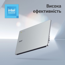 Ноутбук Acer Chromebook CB315-4H 15" FHD IPS, Intel P N6000, 8GB, F128GB, UMA, ChromeOS, серебристый NX.KB9EU.002