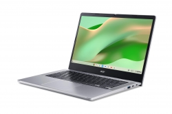Ноутбук Acer Chromebook CB314-4H 14" FHD IPS, Intel C N100, 8GB, F128GB, UMA, ChromeOS, серебристый NX.KNBEU.001
