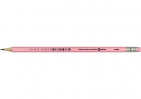 Олівець чорнографітний Optima SWEET HB корпус асорті, загострений, з гумкою O15538