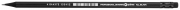Олівець чорнографітний Optima All BLACK HB корпус чорний, загострений, з гумкою O15541
