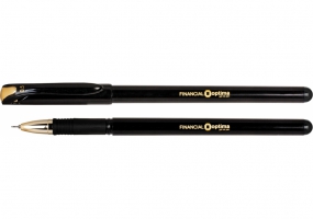 Ручка гелева OPTIMA FINANTIAL 0,5 мм, пише чорним O15637-01