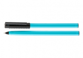 Ручка кулькова OPTIMA HYPE 0,7 mm. Корпус блакитний, пише чорним O15686