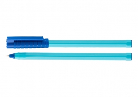 Ручка кулькова OPTIMA HYPE 0,7 mm. Корпус блакитний, пише синім O15687