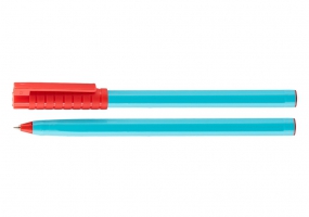 Ручка шариковая OPTIMA HYPE 0,7 mm. Корпус голубой, пишет красным O15688