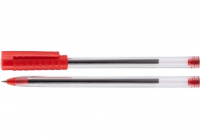 Ручка шариковая OPTIMA HYPE T 1,0 mm. Корпус прозрачный, пишет красным O15693