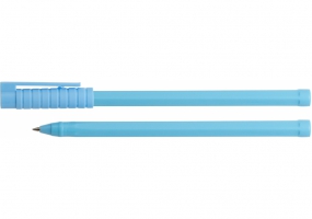 Ручка кулькова OPTIMA HYPE 0,7 mm. Корпус асорті пастель, пише синім O15695