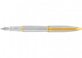 Ручка перова Monaco, корпус сріблястий із золотистим CABINET O15921-68