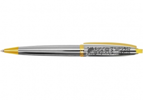 Ручка шариковая UA, корпус серебристый с золотистыми деталями CABINET O15960-68-1P