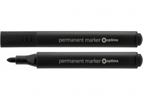 Маркер перманентний трикутний OPTIMA 2 мм, чорний O16115