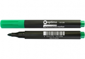 Маркер перманентний OPTIMA 2-3 мм, зелений O16128
