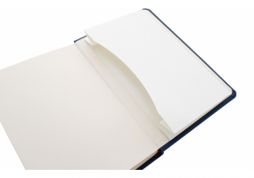 Деловая записная книжка COMBI-3, А5, твердая обложка, резинка, белый блок линия OPTIMA O20125-03