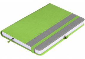 Деловая записная книжка COMBI-13, А5, твердая обложка, резинка, белый блок линия OPTIMA O20125-13
