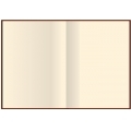 Деловая записная книжка А5, тиснение "узор угловой", Vivella, твердая обложка, кремовый нелинированный OPTIMA O20801-67