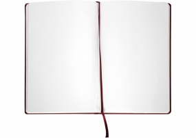Деловая записная книжка А5, Vivella, твердая обложка, белый нелинованный блок, коричневый, с резинкой OPTIMA O20811-07