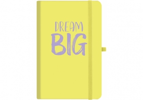 Деловой блокнот (Блокнот) "Dream_big" с резинкой 136х207мм, полноцветная обложка, блок - шитье н OPTIMA O20812-25