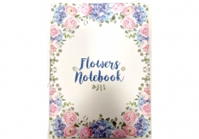 Блокнот "Flowers Nonebook", А5, кріплення блоку - шитво на нитку, 80 арк., обкладинка повнокольорова OPTIMA O20841-04