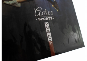 Блокнот "Sports" А5, шитье на нитку, 80 листов, полноцветная обложка OPTIMA O20847-01